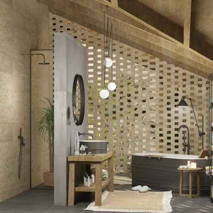 Un proyecto de vivienda múltiple introvertido