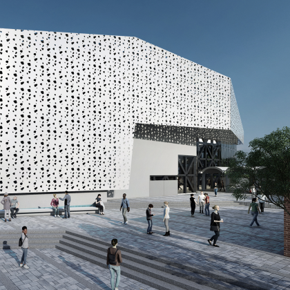 núñez arquitectos: Auditorio Alianza Francesa de Quito