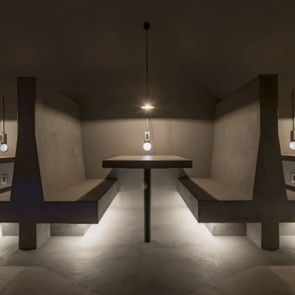 Irumando Coffee: Una cámara oscura que vuelve abstracto el paisaje