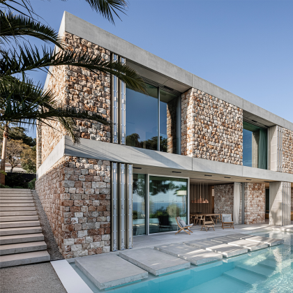 Beef architekti: Casa Mosca. El elogio a la piedra