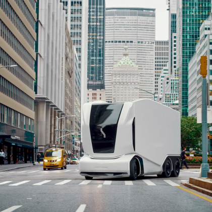 Camión eléctrico autónomo sin cables