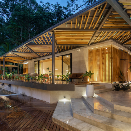 Estudio Saxe: Villa caribeña con patio