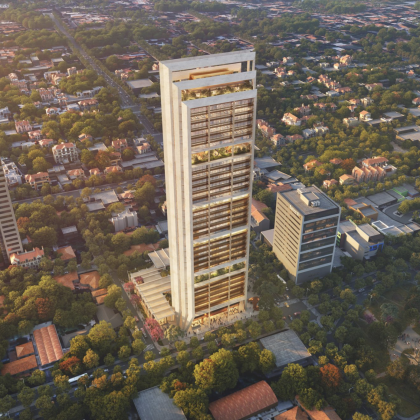 Foster + Partners presentan diseños para el rascacielos más alto de Paraguay