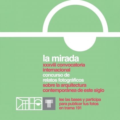 La Mirada. Convocatoria XXXVIII. Concurso de relatos fotográficos