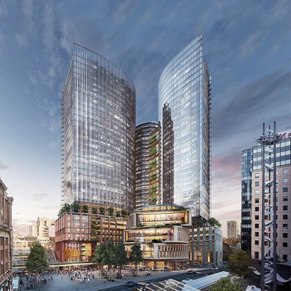 SOM & Fender Katsalidis traerán torres de alta tecnología a Sydney, Australia