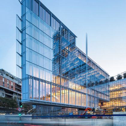 Renzo Piano: Building workshop completes transparent triangular structure for Paris Bar Association